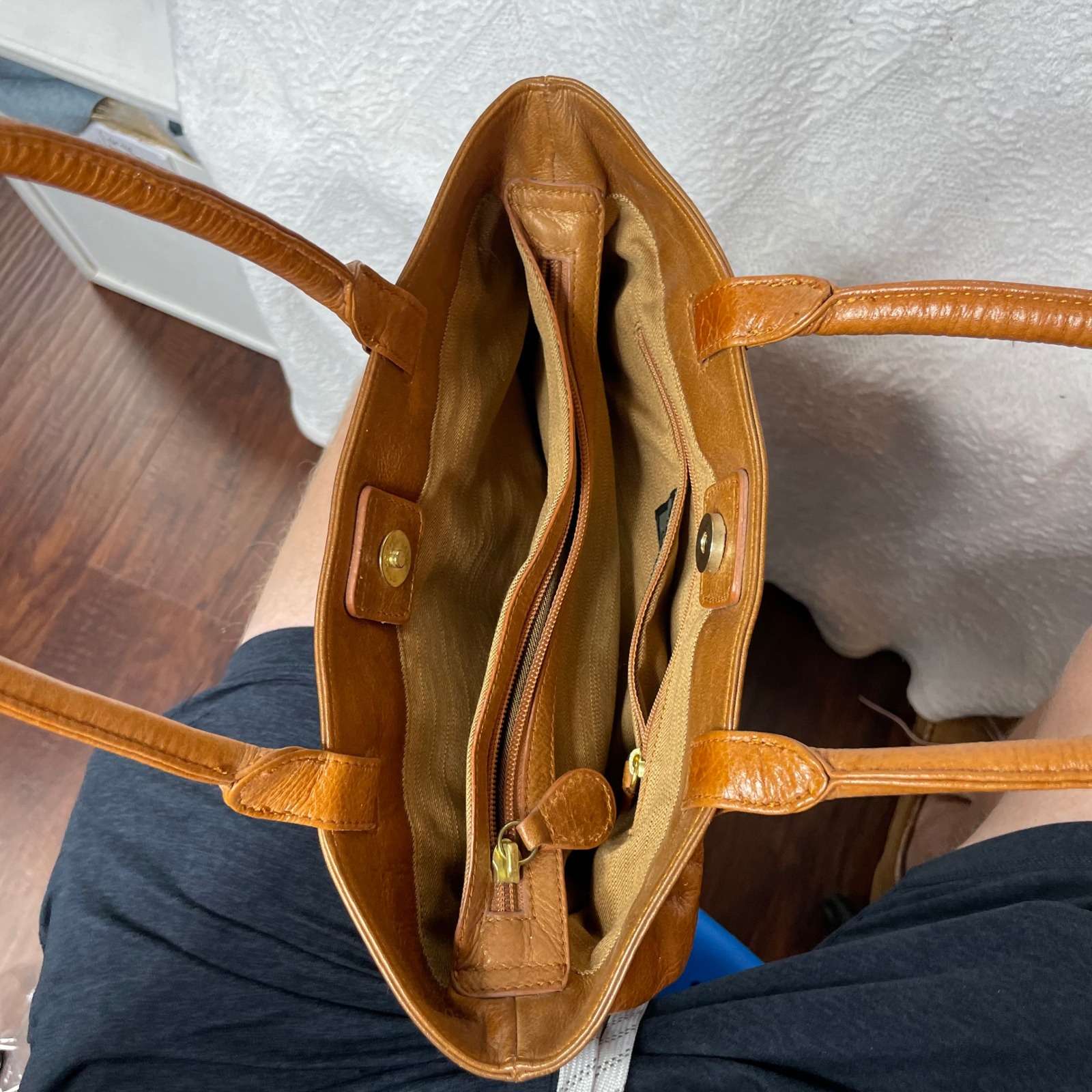 Vintage Osgoode Marley Brown Patchwork Leather Shoulder Bag Medium Sized — image 4 of 5